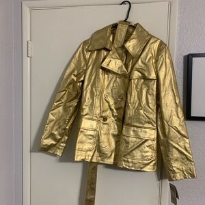 NWT Vintage Gold Ralph Lauren Jacket - Large